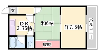 曽根パールマンション【2階】の間取り