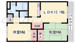 エスペランス 光【1階】の間取り