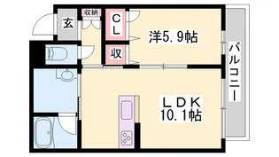 シャーメゾンエトワール【3階】の間取り