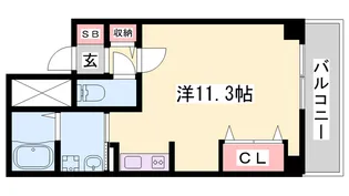 TKD北条口【8階】の間取り