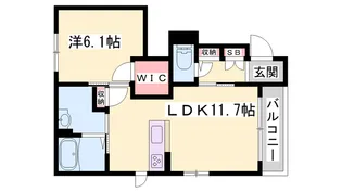 フェリーシード桜丘A棟・B棟【B103号室】の間取り