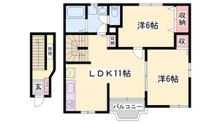 エトワール【2階】の間取り