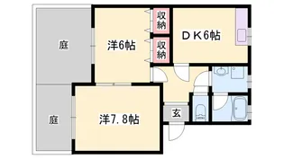 オークハイツ神明4【1階】の間取り