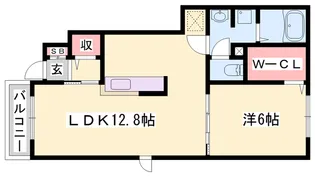 グランアウローラⅦ【1階】の間取り