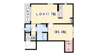 シャーメゾン華【0101号室】の間取り
