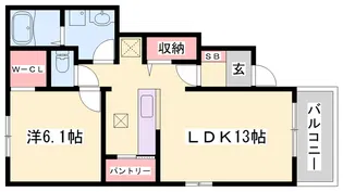 ラボールⅡ【1階】の間取り
