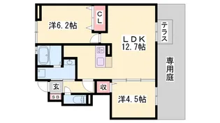 ラフィーネ【1階】の間取り