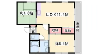 セファミ高砂【1階】の間取り