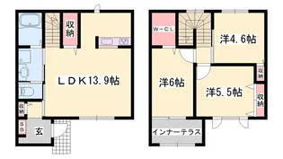 メゾン英賀保駅北【A001号室】の間取り