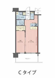 プレジオ三国ASIAN【1005号室】の間取り