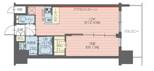 プレジオ永和ASIAN【1303号室】の間取り