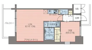 プレジオ梅田【0206号室】の間取り