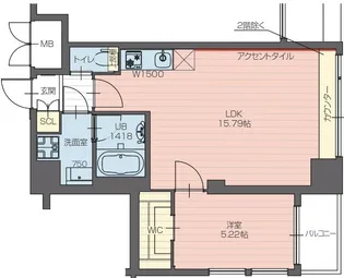 プレジオ長田【0601号室】の間取り