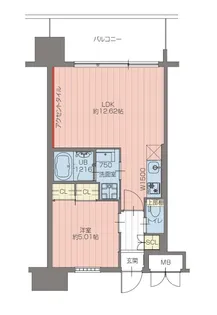 プレジオ三国EURO【0402号室】の間取り