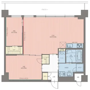プレジオ宝塚ASIAN【0201号室】の間取り