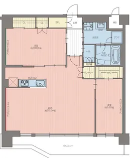 プレジオ宝塚ASIAN【0406号室】の間取り