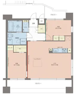 プレジオ東三国【0804号室】の間取り