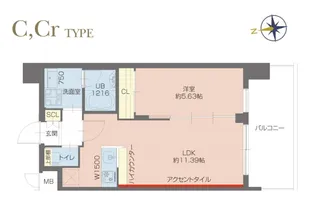 プレジオ塚本ASIAN【10階】の間取り