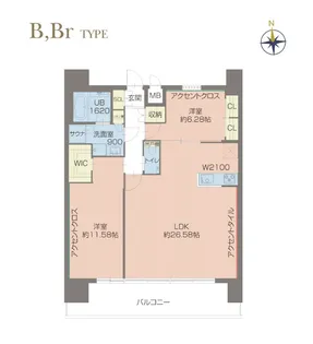 プレジオ北浜【2階】の間取り