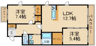 シャーメゾンボナール【3階】の間取り