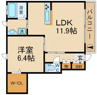 シャーメゾン稲田本町A棟の間取り