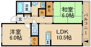 レーゼンハイム【2階】の間取り