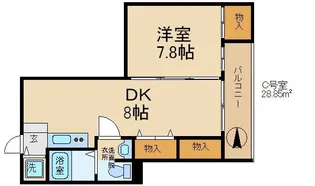 森小路矢野マンションの間取り