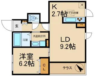 シャーメゾンランの間取り