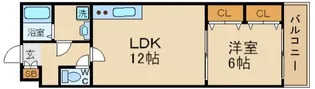 リリーブ1号館【1階】の間取り