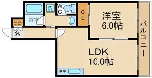 大橋マンション五番館の間取り