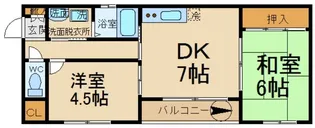 カーサヴェルデcasaverde【1階】の間取り
