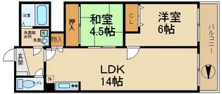 グレース青木【7階】の間取り