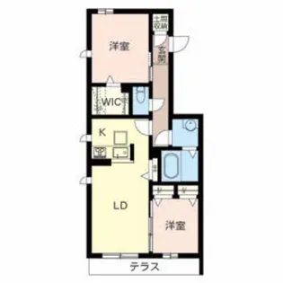 シャーメゾン榎【102号室】の間取り