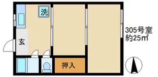 清光ハイツの間取り