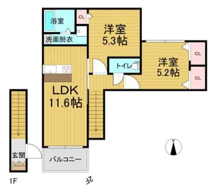 Shamaison aile furore【2階】の間取り