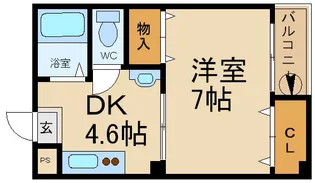 ラフィーネ鶴見【406号室】の間取り