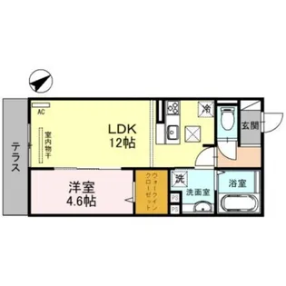 K’Sヴィラ放出【1階】の間取り