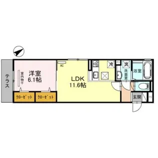 K’sヴィラ放出【2階】の間取り