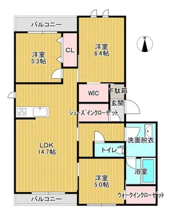 エスポワール鶴見【3階】の間取り