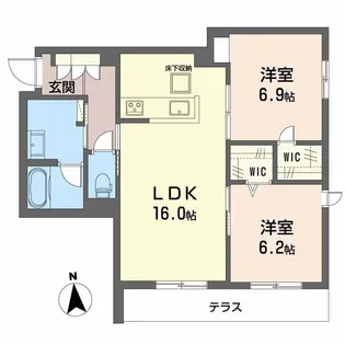 シャーメゾン深江北の間取り