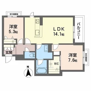 シャーメゾン深江北の間取り