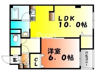 ジェムシティ表町ビル【3階】の間取り