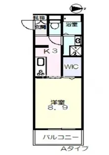 ヴァンベール京山【1階】の間取り