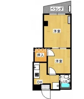 ウェーブレジデンス医大東【602号室】の間取り