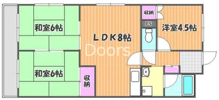 シティハイツ清水【406号室】の間取り