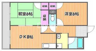 シティハイツ清水【606号室】の間取り