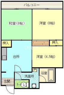 アヴェニュー奥田【601号室】の間取り