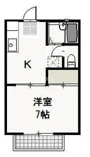 ノースアヴァロン【1階】の間取り