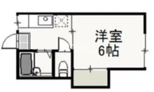 コーポ大野辻【201号室】の間取り