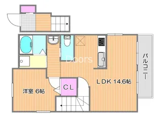 カバメゾン平野【2階】の間取り